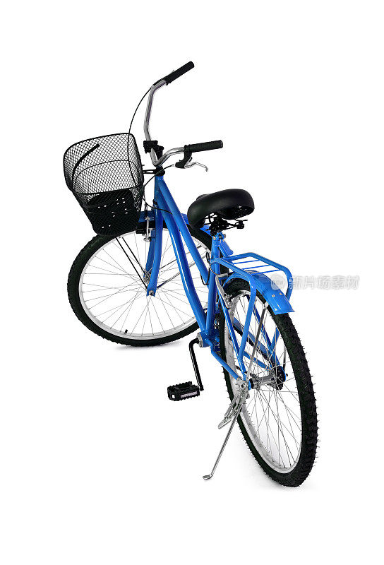 蓝色自行车/全裁剪路径